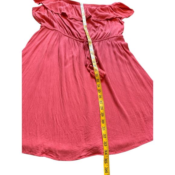 City Chic Off Shoulder Burnt Orange Dress - Size XL/22 - Picture 7 of 11